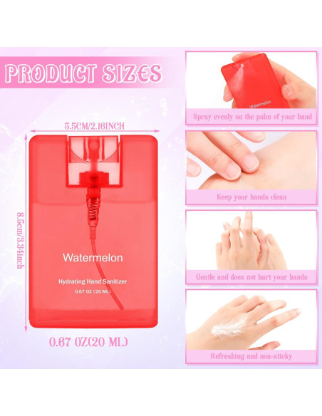 3 Sprays Desinfectantes de Manos Viaje Dansib 20 ml Aroma Frutal