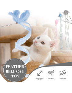 Juguete de Varita Interactiva para Gatos Pawfect Tail - 3 Piezas 2