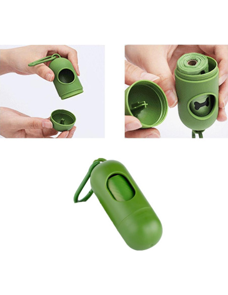 Dispensador de Bolsa de Desechos para Perros UtySty - 4 Piezas