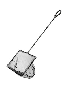 Red de Pesca Nylon Grueso Marina 25.4x17.8cm Mango 35.6cm 2