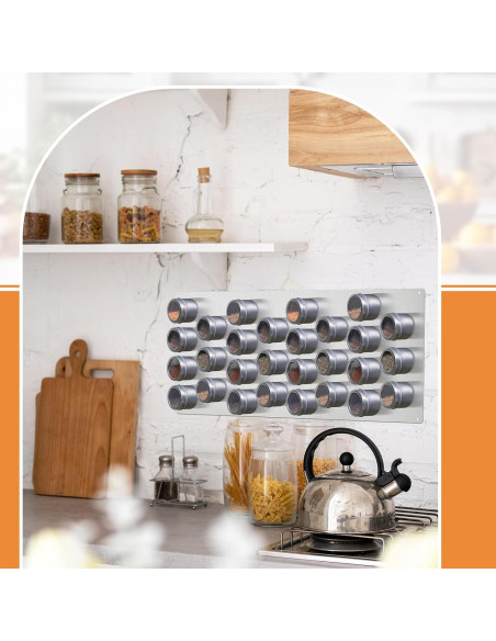 Estante Magnético para Especias Otoolling 60x30 cm Acero Inoxidable