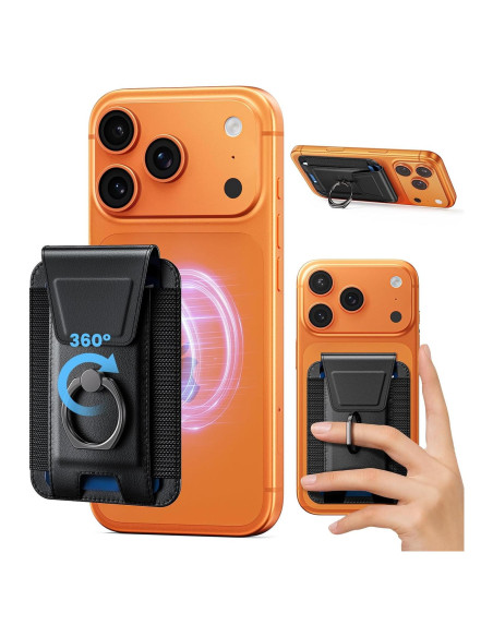 Cartera Mag-Safe Wofan para iPhone 12-17, 6 Tarjetas, RFID