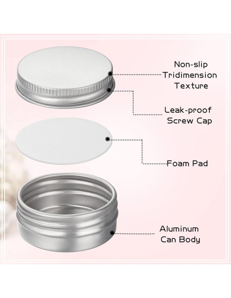 Zubebe 200 Latas de Aluminio 15 ml con Tapas de Rosca Plata