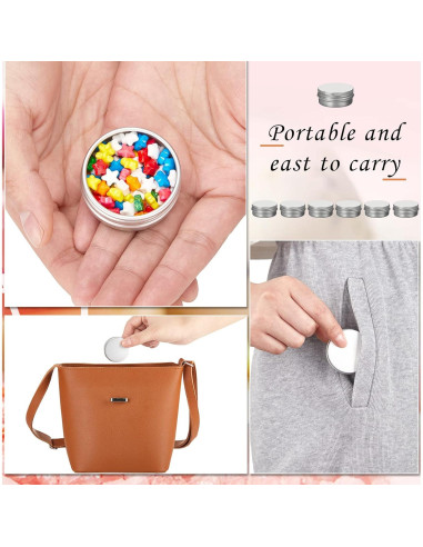 Zubebe 200 Latas de Aluminio 15 ml con Tapas de Rosca Plata