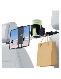 Soporte de Tableta para Asiento Trasero VEEFINE con Soporte para Vaso