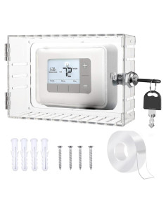 Caja de bloqueo para termostato GYFVBH transparente 16x12x5.6 cm