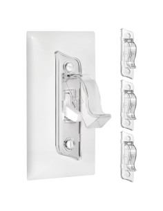 Cubierta de Interruptor de Luz a Prueba de Niños MUTIYZGJ - Transparente, Paquete de 3