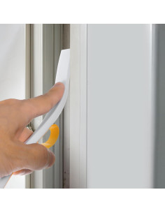 Burlete de Puerta FdcLixuvol 2 Rollos 3.96m Adhesivo Blanco 2