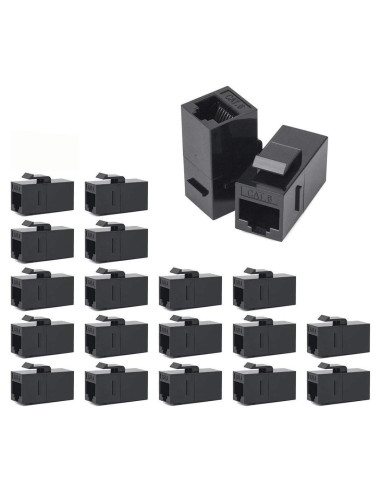 Acoplador Hembra a Hembra RJ45 Bienque Cat6 20 Paquete