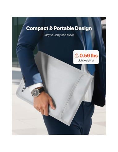 Bolsa Aislante a Prueba de Fuego VEVOR 380x282mm Impermeable