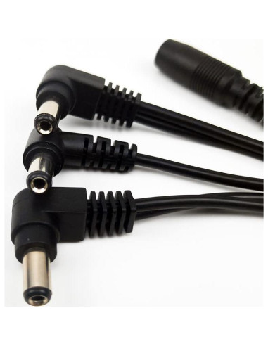 Cable divisor de alimentación Pigtone 1 a 3 vías para guitarra