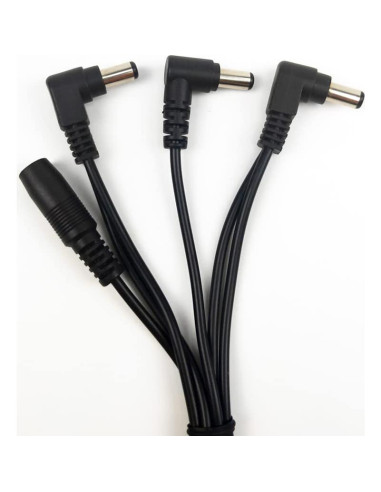 Cable divisor de alimentación Pigtone 1 a 3 vías para guitarra