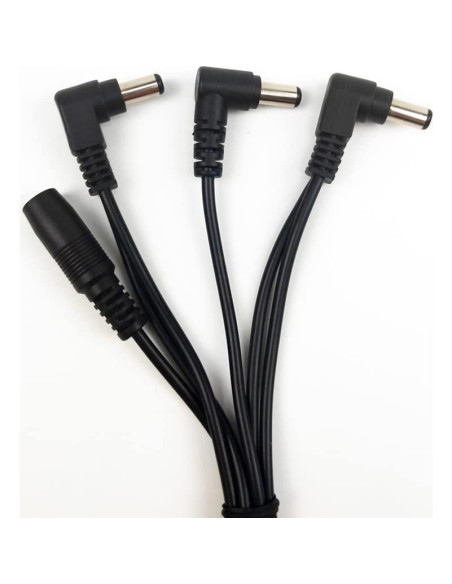 Cable divisor de alimentación Pigtone 1 a 3 vías para guitarra
