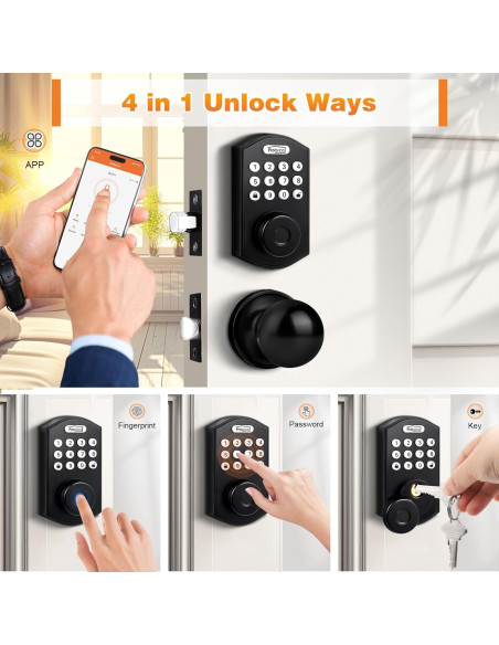 Cerradura Inteligente Probrico Biométrica con Huella Dactilar