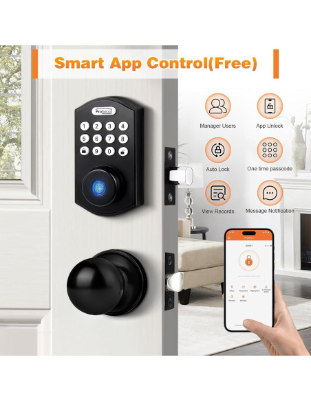 Cerradura Inteligente Probrico Biométrica con Huella Dactilar