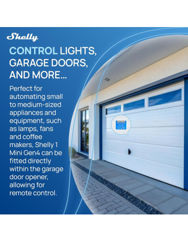 Interruptor Inteligente Shelly 1 Mini Gen4 | Wi-Fi, Zigbee, 8A | 2 Paquete