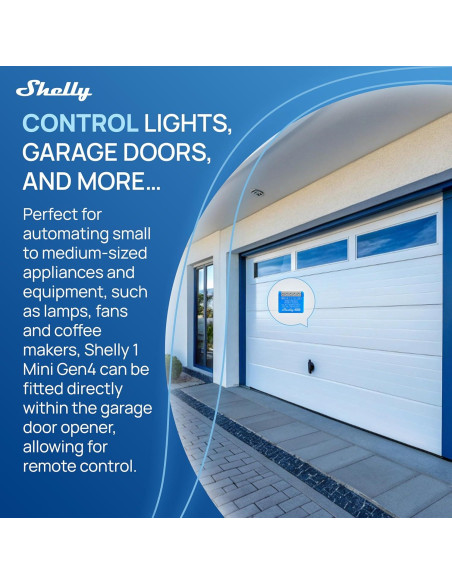 Interruptor Inteligente Shelly 1 Mini Gen4 | Wi-Fi, Zigbee, 8A | 2 Paquete