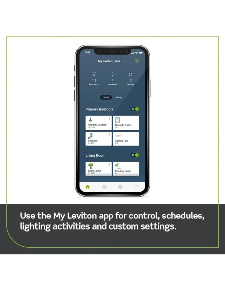 Kit de Regulador Inteligente Leviton DN6HD y Puente Wi-Fi MLWSB