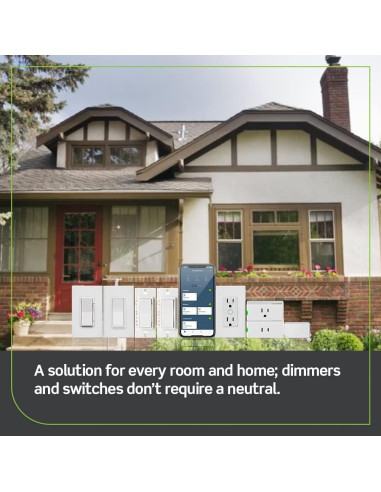 Kit de Regulador Inteligente Leviton DN6HD y Puente Wi-Fi MLWSB