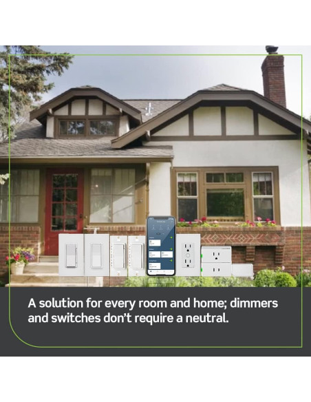 Kit de Regulador Inteligente Leviton DN6HD y Puente Wi-Fi MLWSB