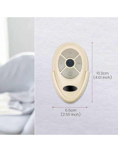 Control Remoto Ventilador de Techo Eogifee 35T 3 Velocidades