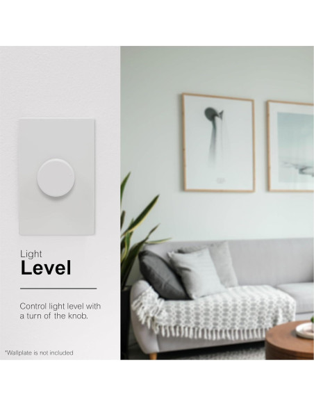 Interruptor Regulador de Luz Rotativo GE 3 Vías con Perillas