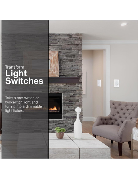 Interruptor Regulador de Luz Rotativo GE 3 Vías con Perillas