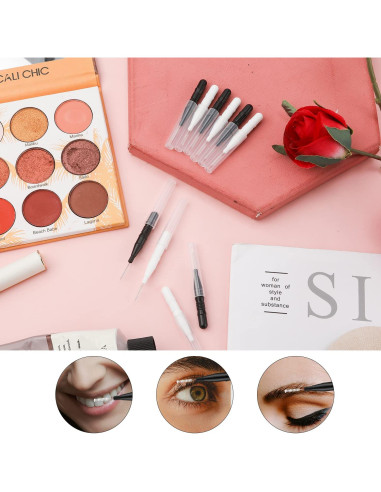 20 Cepillos Micro para Cejas y Pestañas LUTER - Con Tapa