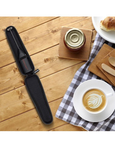 Batidor de Leche Eléctrico ROMAUNT Portátil con Estuche