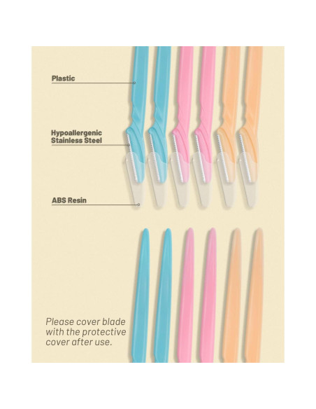 Rasuradora de Cejas MoHern 12 Pcs Profesional para Mujeres