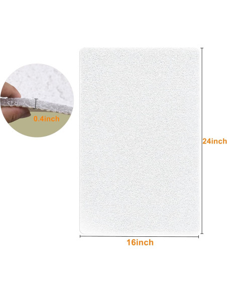 Alfombra Antideslizante para Ducha Leotruny 61x41cm PVC Blanco