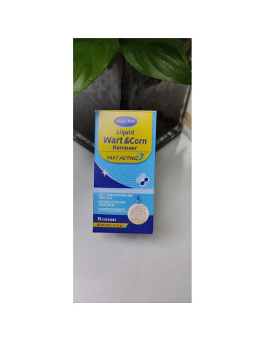 Removedor de Maíz MQUPIN 15ml x 2 + 30 Almohadillas + 10 Hisopos