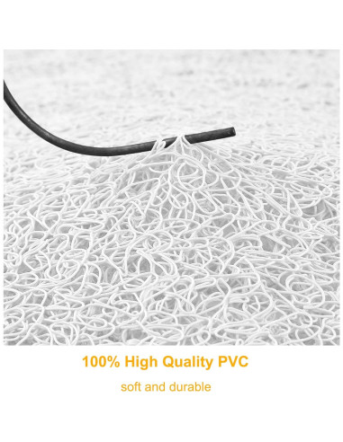 Alfombra Antideslizante para Ducha Leotruny 61x41cm PVC Blanco