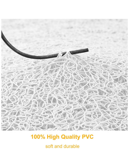 Alfombra Antideslizante para Ducha Leotruny 61x41cm PVC Blanco