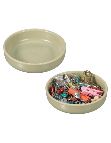 Soporte de Clips de Papel Cerámica PATIKIL Verde Matcha 2 Pcs