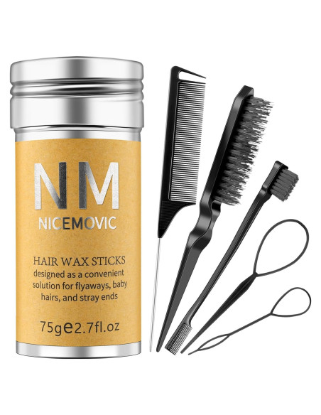 Juego de Barra de Cera para el Cabello NICEMOVIC 6 Piezas