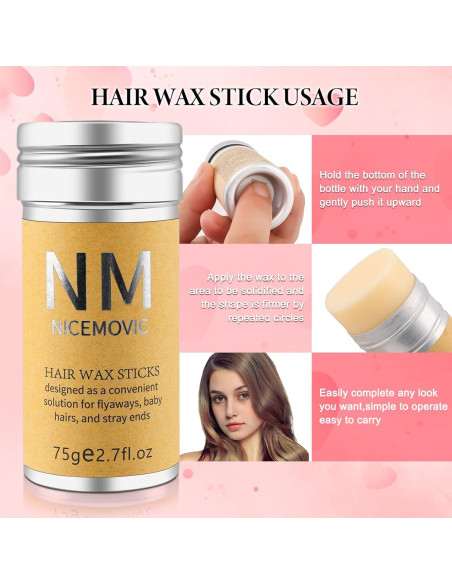 Juego de Barra de Cera para el Cabello NICEMOVIC 6 Piezas