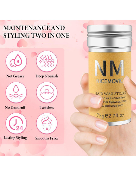 Juego de Barra de Cera para el Cabello NICEMOVIC 6 Piezas