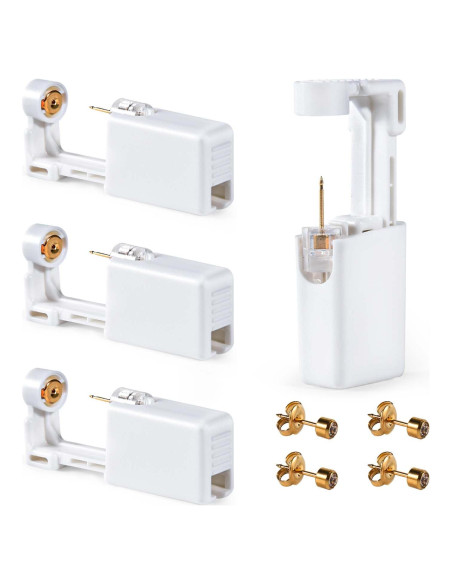 Kit de Perforación de Orejas Desechable OBTANIM - 4 Piezas Oro