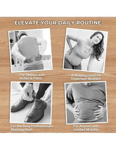 Cuchara de Calzado de Metal Amroicus 2 Piezas Mango Largo