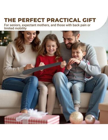 Cuchara de Calzado de Metal Amroicus 2 Piezas Mango Largo