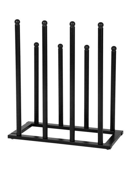 Juego de 2 organizadores de zapatos MyGift metal negro moderno