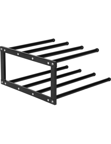 Juego de 2 organizadores de zapatos MyGift metal negro moderno