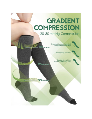 Calcetines de Compresión SONORAN para Mujeres y Hombres 20-30 mmHg