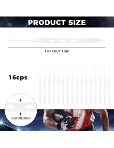 16 Correas de Protector Bucal KCMOSGI para Fútbol y Deportes 2