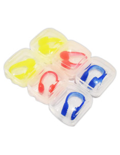 Clip de Nariz para Natación Linwnil 6 Pcs Multicolor