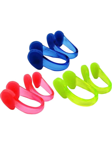 Clip de Nariz para Natación Linwnil 6 Pcs Multicolor