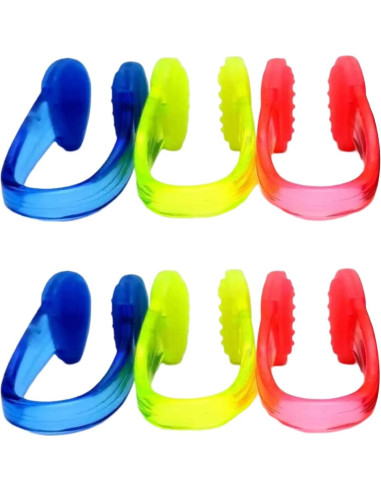 Clip de Nariz para Natación Linwnil 6 Pcs Multicolor