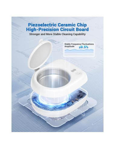 Limpiadora Ultrasónica de Retenedores Wrklly 50kHz Portátil