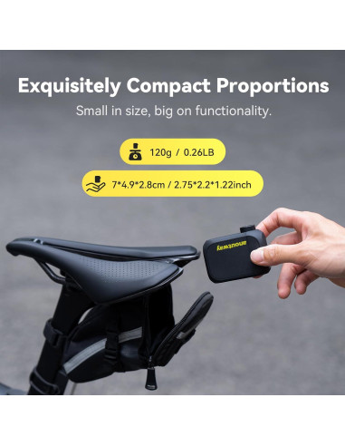 Bomba de Aire Eléctrica Anoutway AT1 Mini 120 PSI Negra